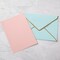 50-Pack A7 Light Blue Envelopes – 5" x 7" Self-Adhesive V-Flap Envelopes with Gold Border, Perfect for Office Use, Greeting Cards, Weddings, Graduations, Baby Showers, Parties, and Invitations